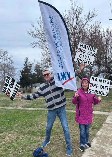 Advocacy event with League members